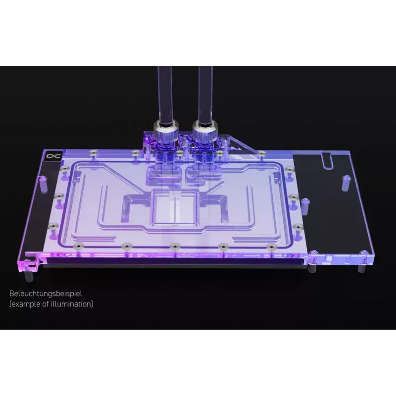 Water block + Backplate Alphacool Eisblock Aurora Acrylic Aluminium Cooper Transparent