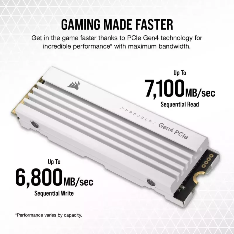 SSD disk Corsair 2 TB M.2 PCI Express 4.0 MP600 PRO LPX