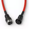 Coiled USB Cable GLORIOUS for GMMK Crimson Red — detachable keyboard cable, coiled design