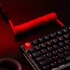 Coiled USB Cable GLORIOUS for GMMK Crimson Red — detachable keyboard cable, coiled design