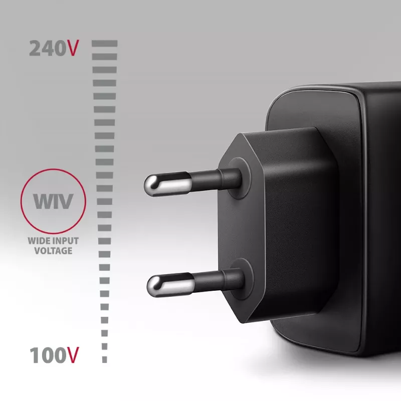Charger Axagon ACU-PQ45 QC 3.0 4.0 AFC FCP PPS PD 45W Black