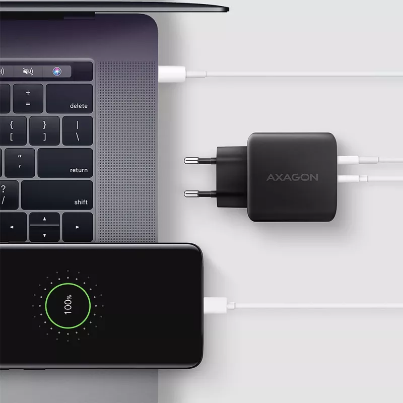 Charger Axagon ACU-PQ45 QC 3.0 4.0 AFC FCP PPS PD 45W Black