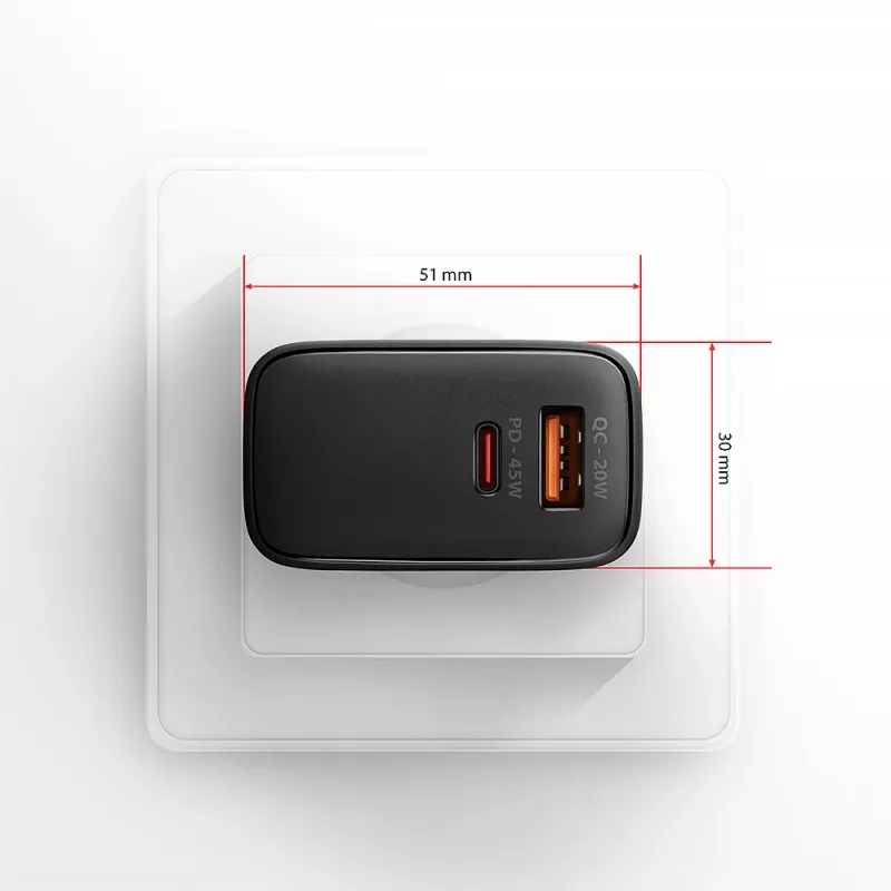 Charger Axagon ACU-PQ45 QC 3.0 4.0 AFC FCP PPS PD 45W Black