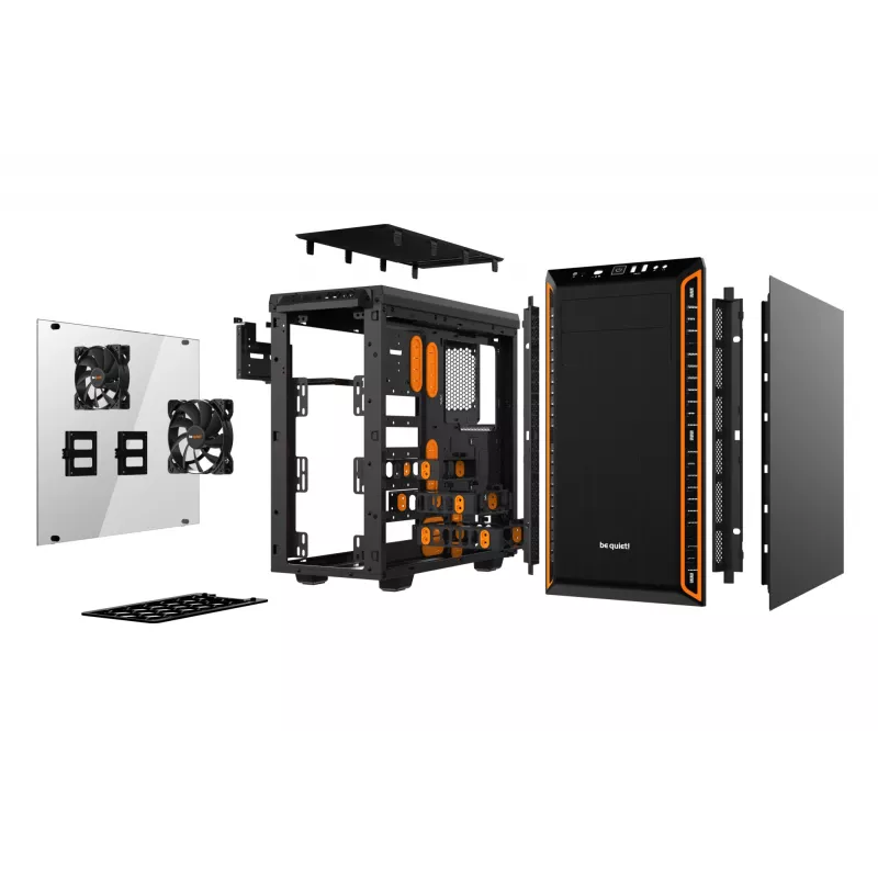 be quiet Pure Base 600 Window Midi Tower Black, Orange