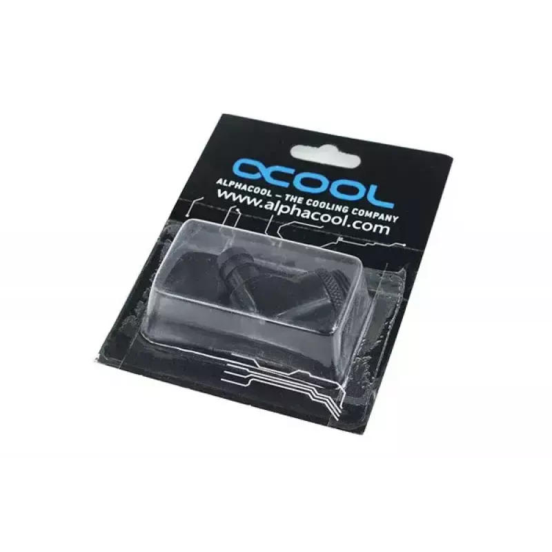 Fitting Alphacool 17136 Brass Black 35mm Width 17mm Depth 29mm Height