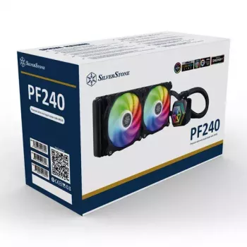 All-in-one liquid cooler Silverstone PF240-ARGB 12 cm Black