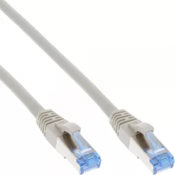 InLine Patch Cable S/FTP PiMF Cat.6A halogen free 500MHz grey 15m