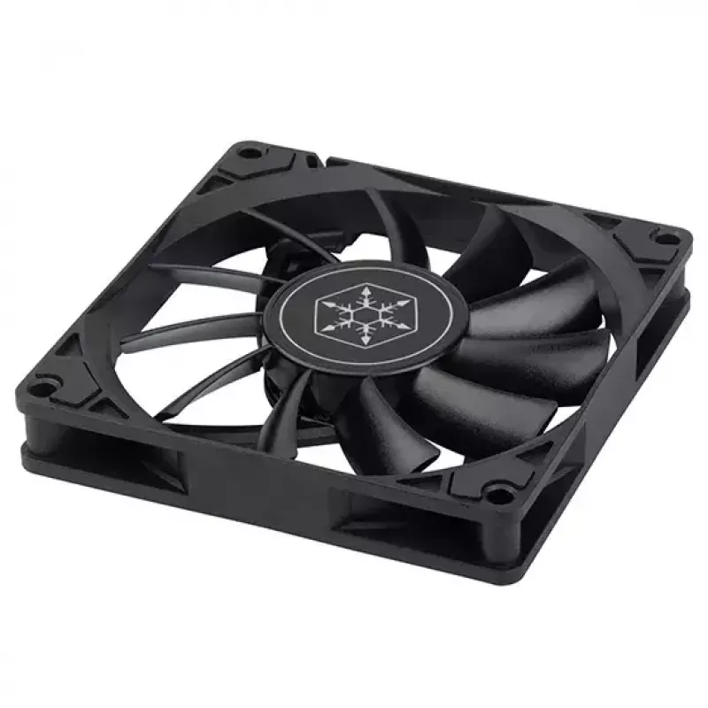 Fan Silverstone Air Slimmer 90 9.2 cm Black 500-2500 RPM Hydraulic