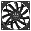 Fan Silverstone Air Slimmer 90 9.2 cm Black 500-2500 RPM Hydraulic