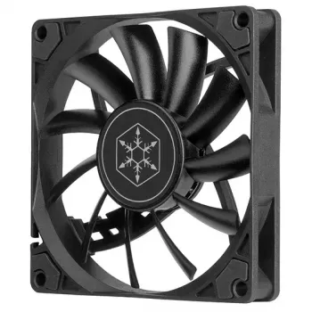 Fan Silverstone Air Slimmer 90 9.2 cm Black 500-2500 RPM Hydraulic