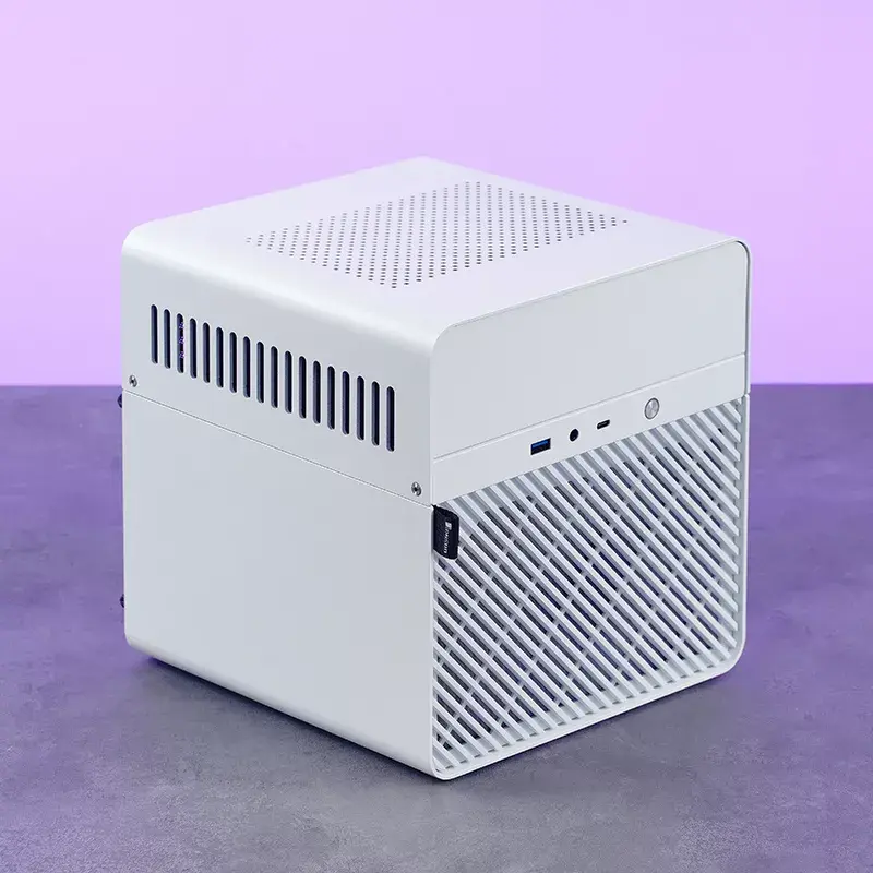 Jonsbo N2 Mini-ITX NAS Case, Cube, Aluminium/Steel, White
