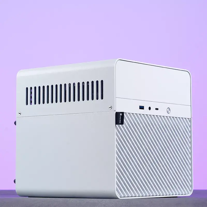 Jonsbo N2 Mini-ITX NAS Case, Cube, Aluminium/Steel, White