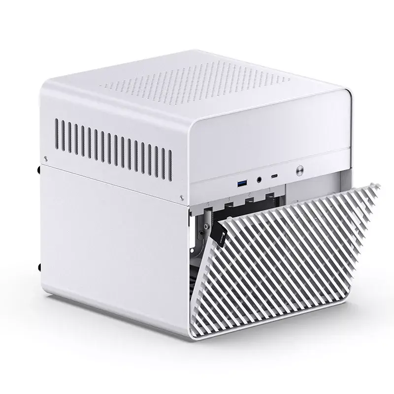 Jonsbo N2 Mini-ITX NAS Case, Cube, Aluminium/Steel, White