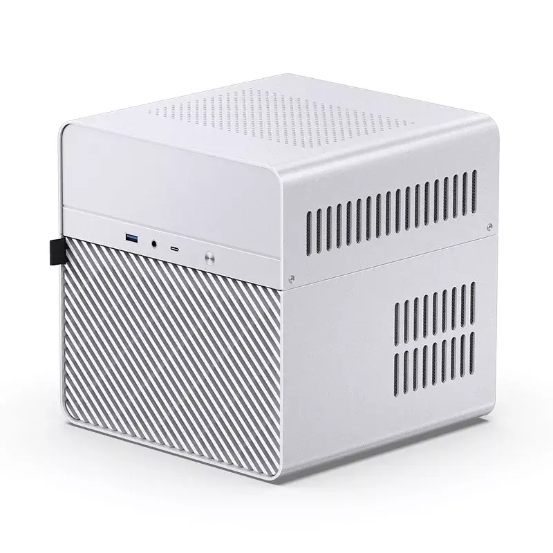 Jonsbo N2 Mini-ITX NAS Case, Cube, Aluminium/Steel, White