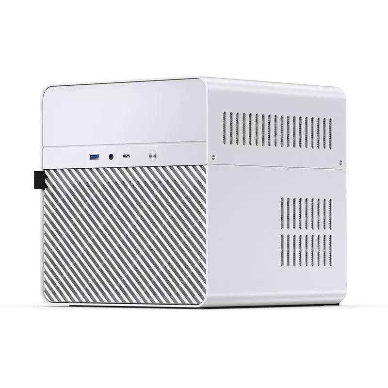 Jonsbo N2 Mini-ITX NAS Case, Cube, Aluminium/Steel, White