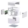 Jonsbo N2 Mini-ITX NAS Case, Cube, Aluminium/Steel, White