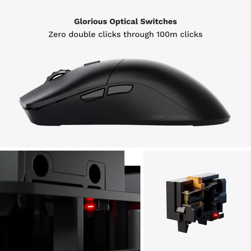 Glorious Gaming Glorious Model O 2 PRO Wireless - 1K Polling - Black