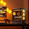Computer Case Jonsbo D400 Midi Tower ATX Tempered Glass - Black