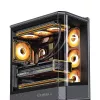 Computer Case Jonsbo D400 Midi Tower ATX Tempered Glass - Black