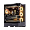 Computer Case Jonsbo D400 Midi Tower ATX Tempered Glass - Black