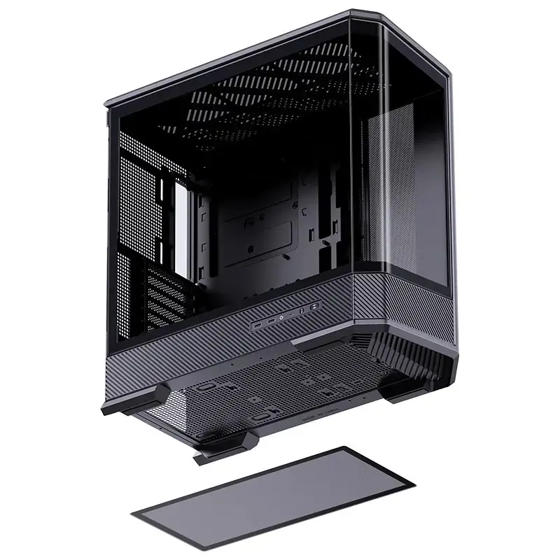 Computer Case Jonsbo D400 Midi Tower ATX Tempered Glass - Black