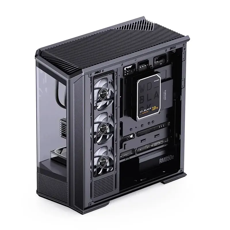 Computer Case Jonsbo D400 Midi Tower ATX Tempered Glass - Black