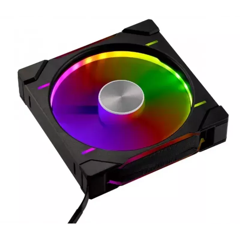 Case fan PHANTEKS PH-F140D30 140 mm, 2-speed, 250–1800 RPM, 71.76 CFM, dual ball bearing, 12 V, black (3 pcs)
