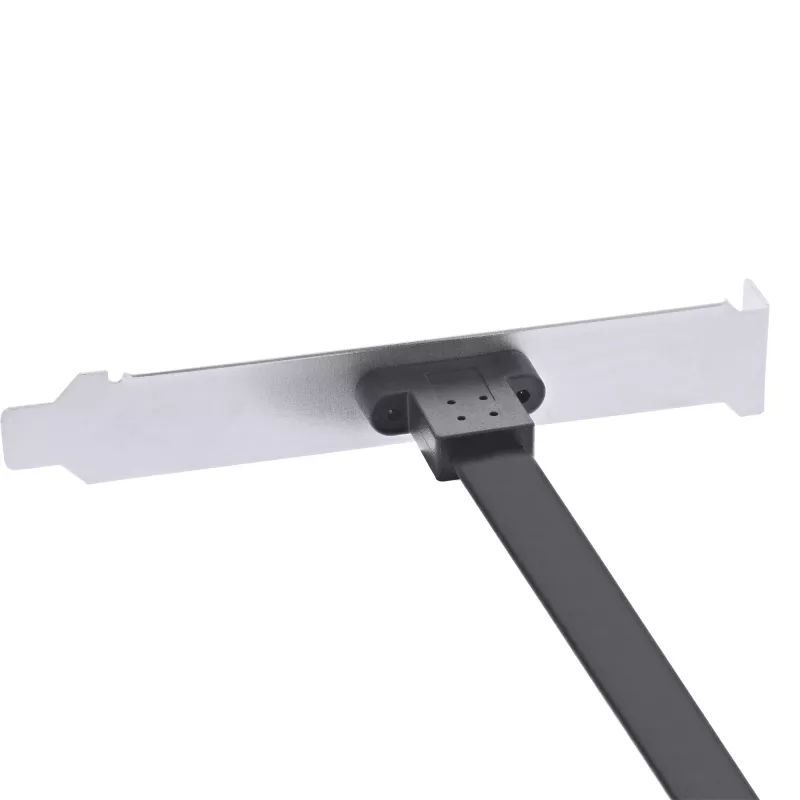 InLine PCI slot bracket, USB-C to USB 3.2 front panel Key-A internal, 0.5m