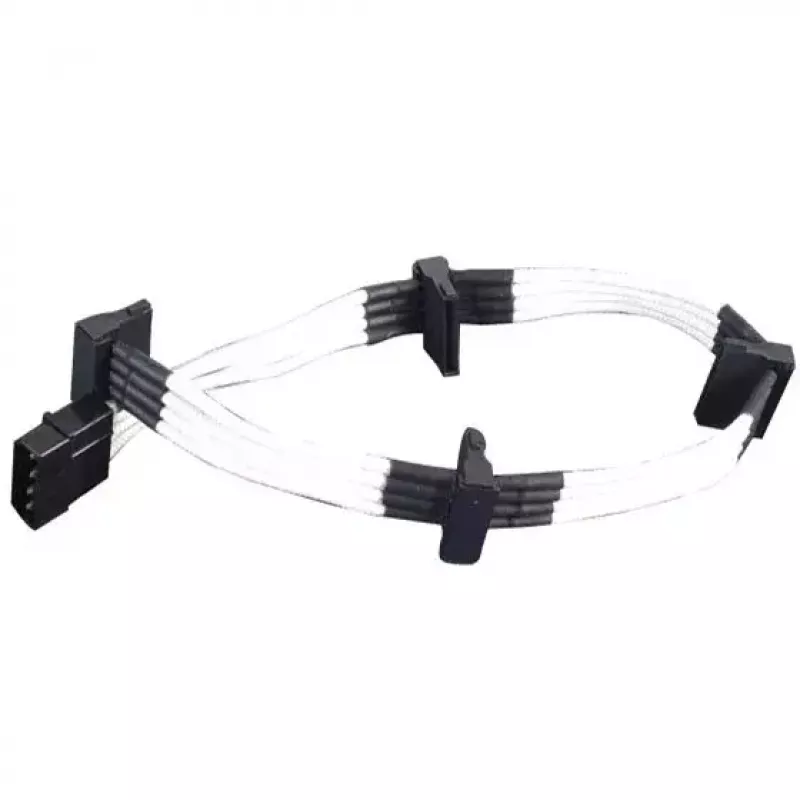 Cable Silverstone SST-PP07-BTSW 0.3m Molex 4p to 4xSATA