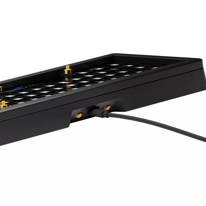 Glorious Gaming GMMK 3 65% Barebones Wired Black - ISO, 65%, Wired, USB, RGB LED, Black