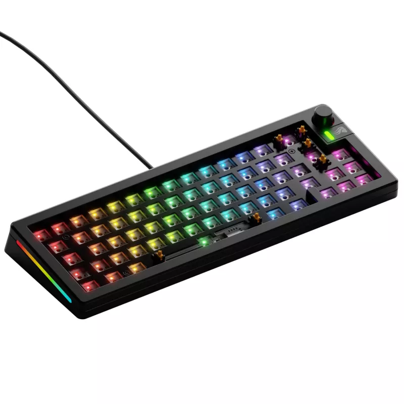 Glorious Gaming GMMK 3 65% Barebones Wired Black - ISO, 65%, Wired, USB, RGB LED, Black