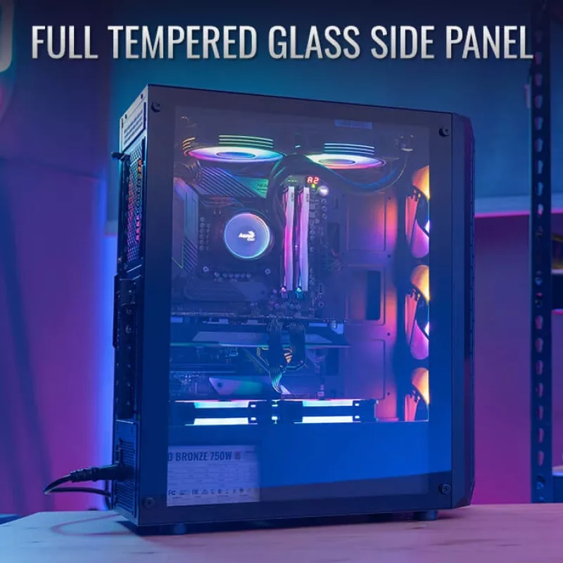 PC Case Aerocool Beam-G-BK-V1 Mini Tower Black