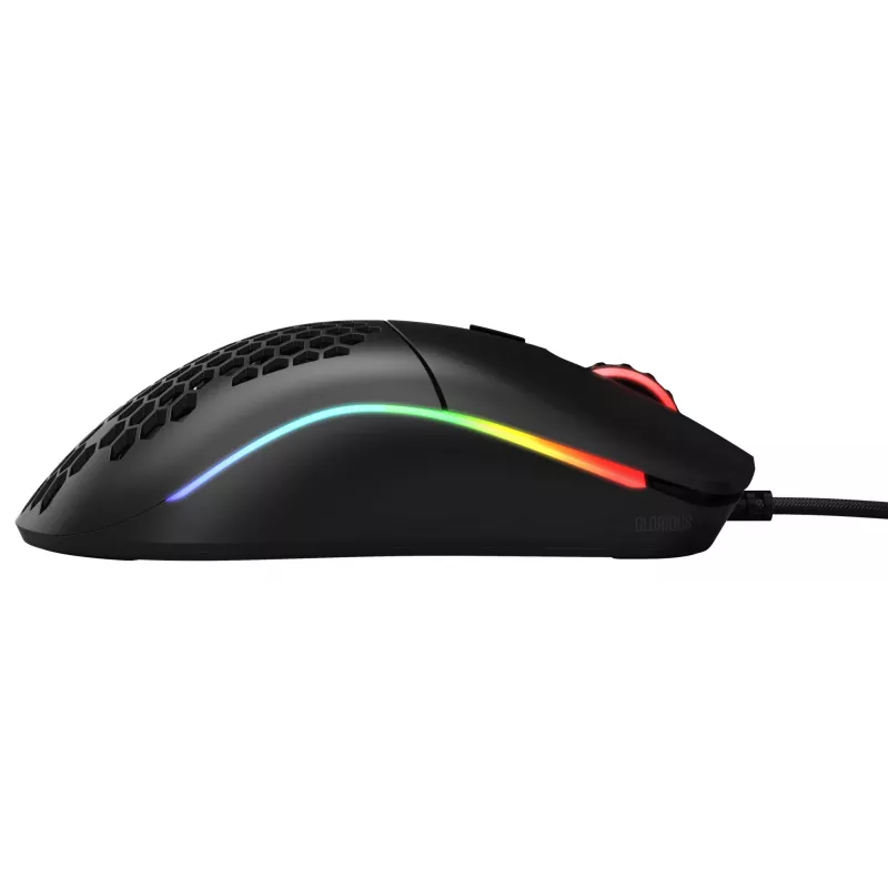 Glorious Gaming Glorious Model O- Mouse Regular (Black), Right-hand, Optical, USB Type-A, 3200 DPI, Black