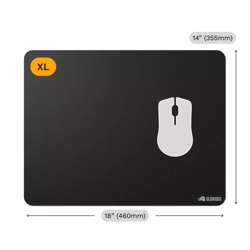 Mouse pad Glorious Gaming Glorious Mouse Pad 2 XL Edgeless Black