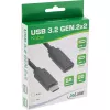 USB 3.2 Gen.2x2 Extension Cable InLine 35771 1m USB-C male/female black
