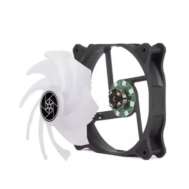 Fan Silverstone Air Blazer 120R 12 cm Black Translucent Hydraulic Bearing