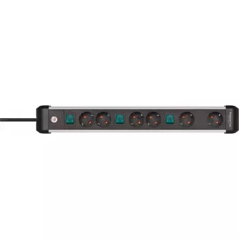 Power Extension Brennenstuhl 1391030601 3m 6 AC Outlets Indoor Black Silver