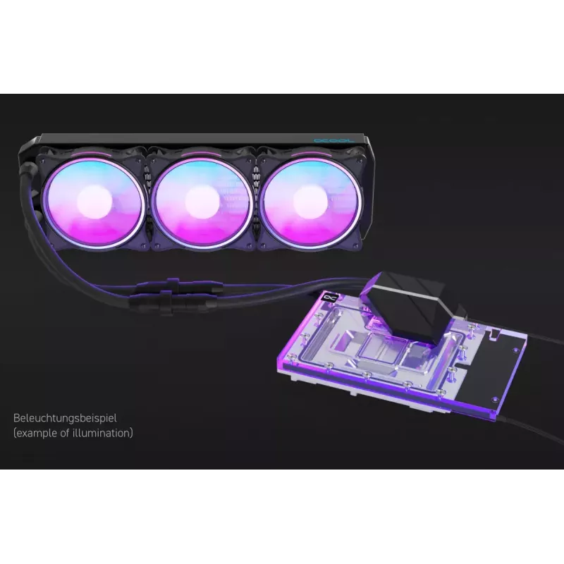 Alphacool Eiswolf 2 AIO 360 mm GPU Cooler for RTX 4090 Founders Edition with Backplate