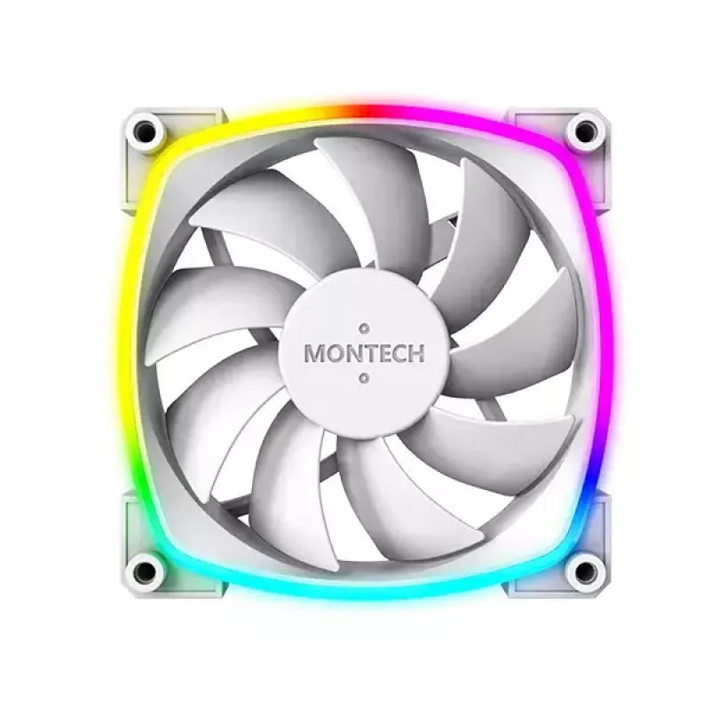 Fan module Montech AX120 PWM 120mm 12V 3-pin 4-pin White