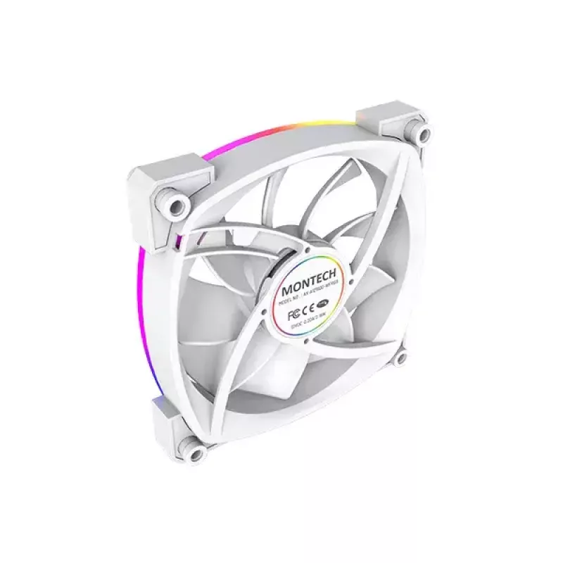 Fan module Montech AX120 PWM 120mm 12V 3-pin 4-pin White