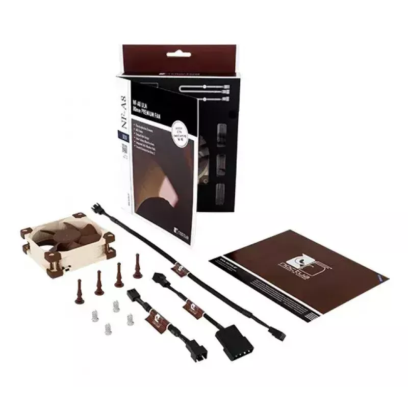 Fan Noctua NF-A8 ULN — 80 mm case fan, 12 V, 1100–1400 RPM, 34.8 m³/h, 0.6 W, 6.5–10.4 dB