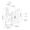 InLine wall mount, for monitors up to 69cm (27 inch), max. 15kg