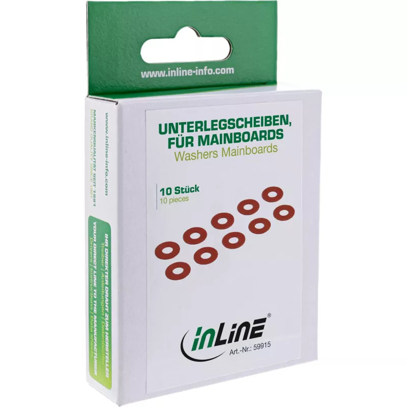InLine Washers for PC and Server Mainboards 10 pcs. InLine 59915 Red