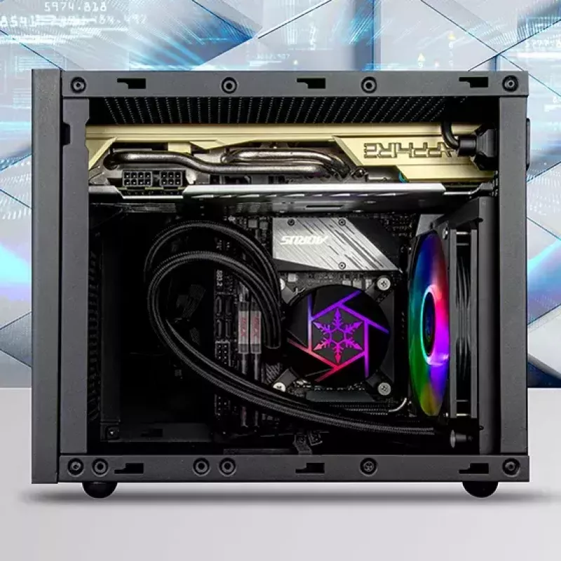 Liquid cooling kit Silverstone VIDA 120 SLIM 12 cm Black 300-1800 RPM