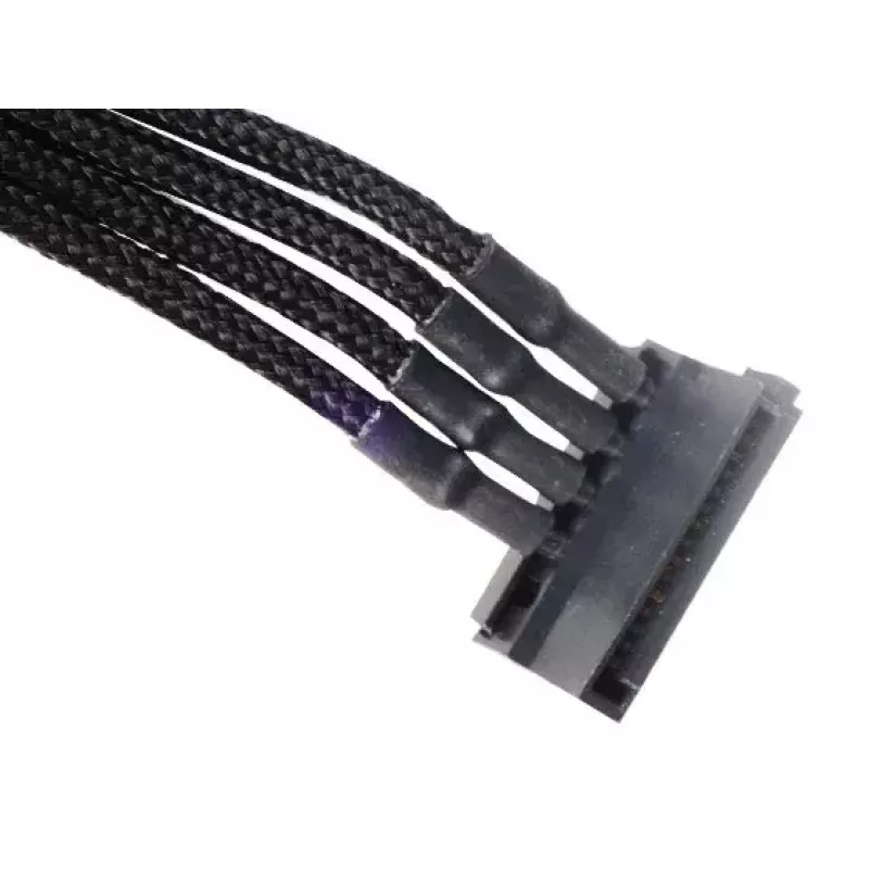 Cable Silverstone SST-PP07-BTSB 0.3m Molex 4p to 4xSATA