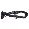 Cable Silverstone SST-PP07-BTSB 0.3m Molex 4p to 4xSATA