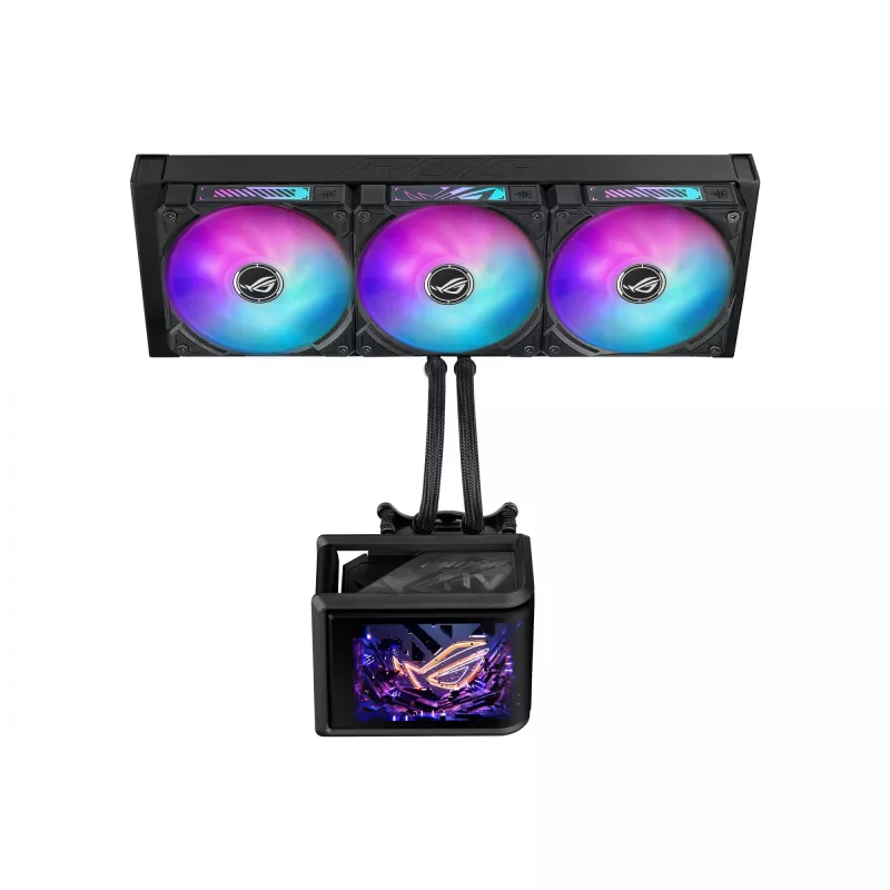 All-in-one liquid cooler ASUS ROG Ryuo IV SLC 360 ARGB — 120 mm fans, 360 mm radiator, black
