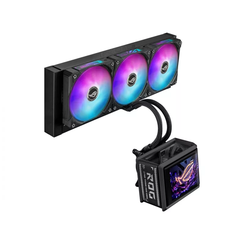 All-in-one liquid cooler ASUS ROG Ryuo IV SLC 360 ARGB — 120 mm fans, 360 mm radiator, black