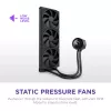 All-in-one liquid cooler NZXT Kraken Plus 360 12 cm Black Fluid Dynamic Bearing