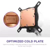 All-in-one liquid CPU cooler NZXT Kraken Plus RGB 240 — 120 mm fans, FDB bearing, white
